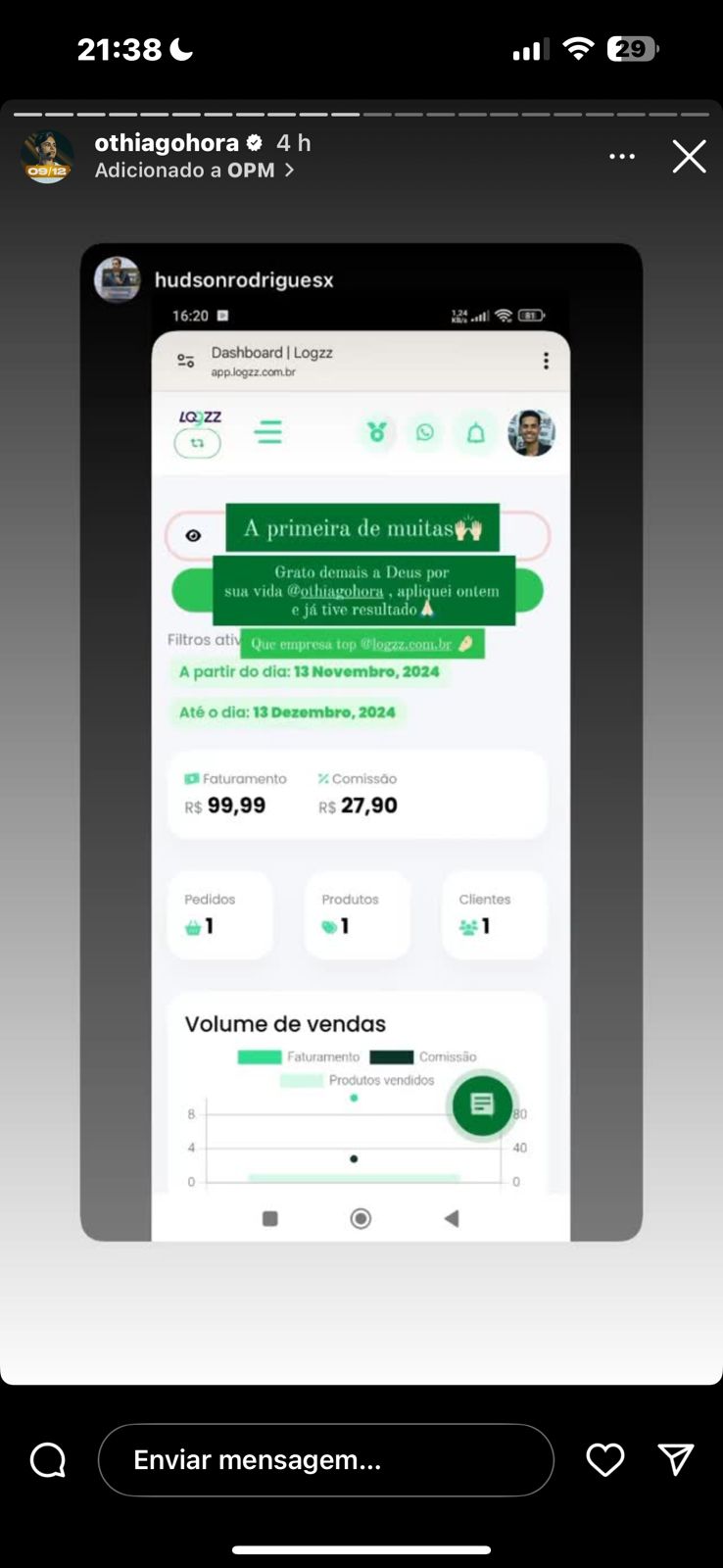 Print de resultado